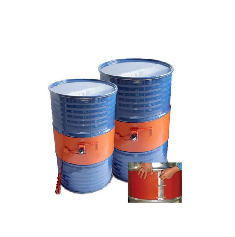 Eliphs Drum Silicone Heater Pad Electric Heat Wrap Hot Heating Pad with Thermostat for 55 Gallon Barrel, 5x70in - Image 3